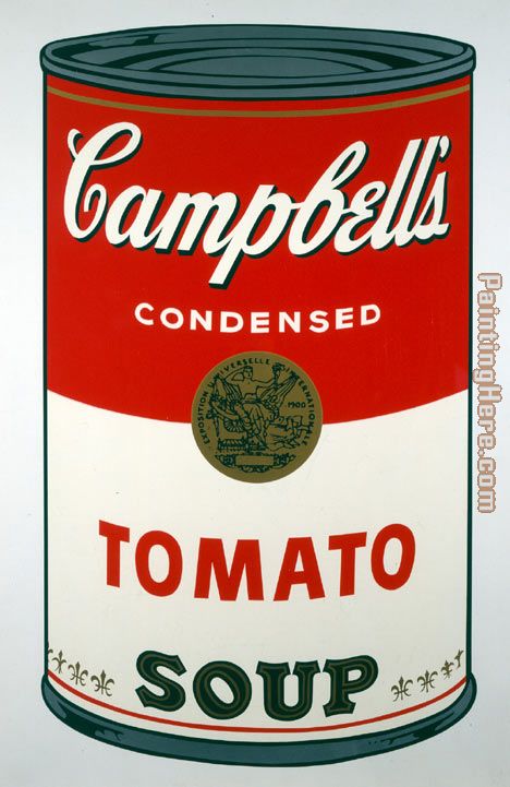 Tomato Soup painting - Andy Warhol Tomato Soup art painting